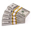 $50,000 Prop Money (5 Stacks of $100 Bills, Old Series)